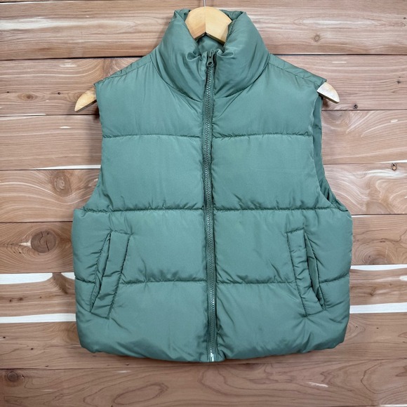 Almost Famous Puffer Vest Sleeveless Quilted Padded Outdoor Casual‎ Vest Size S - Picture 1 of 5